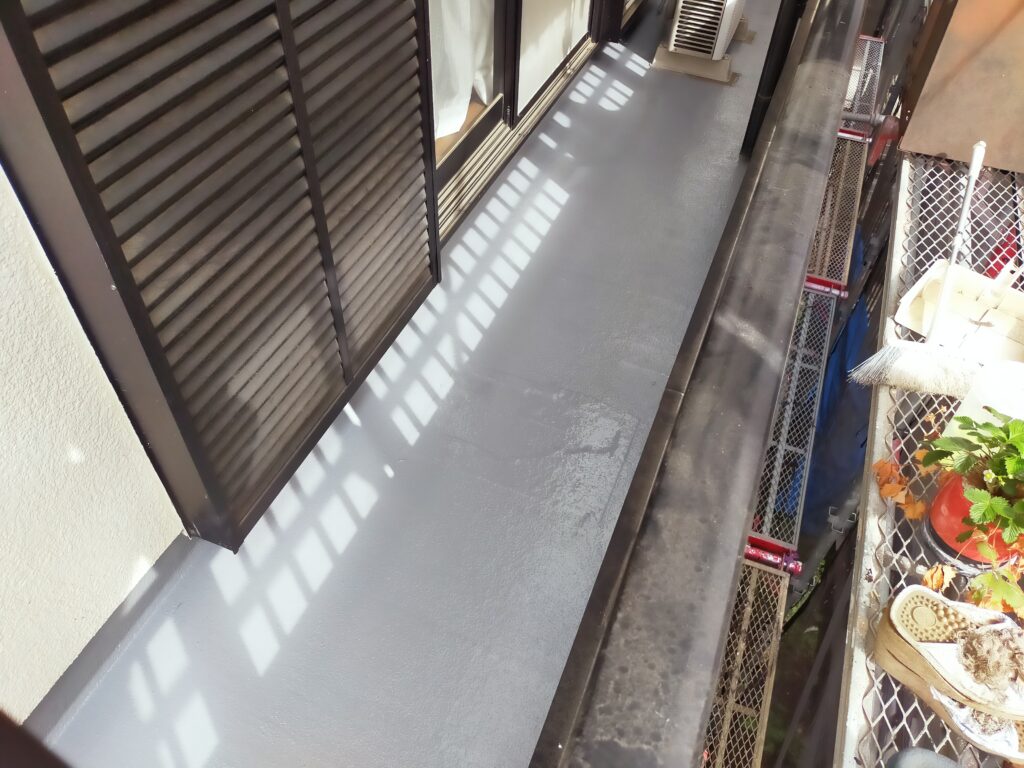 防水塗装施工後