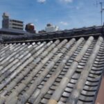 京都市上京区にて古い蔵の屋根修理