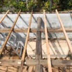 トタン屋根葺き替え工事　施工中写真