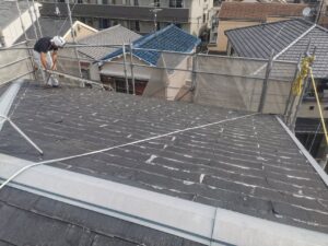 屋根葺き替え工事　施工前写真