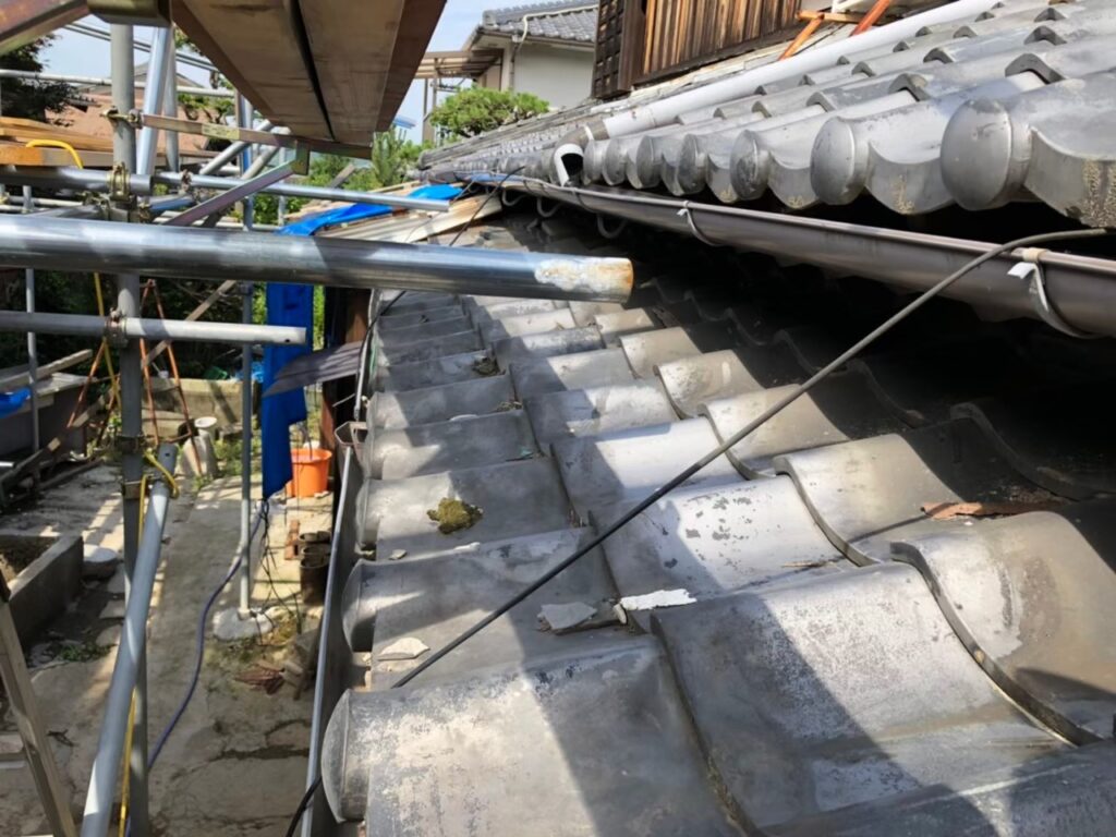 京都市北区衣笠にて瓦屋根修理 施工後