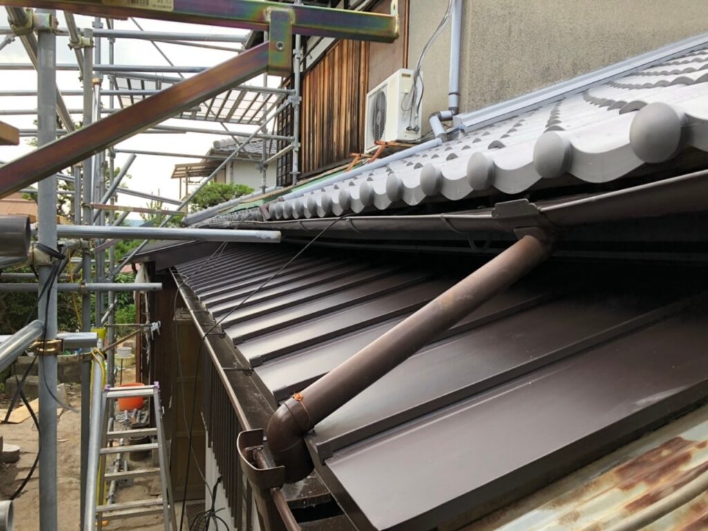 京都市北区衣笠にて瓦屋根修理 施工後