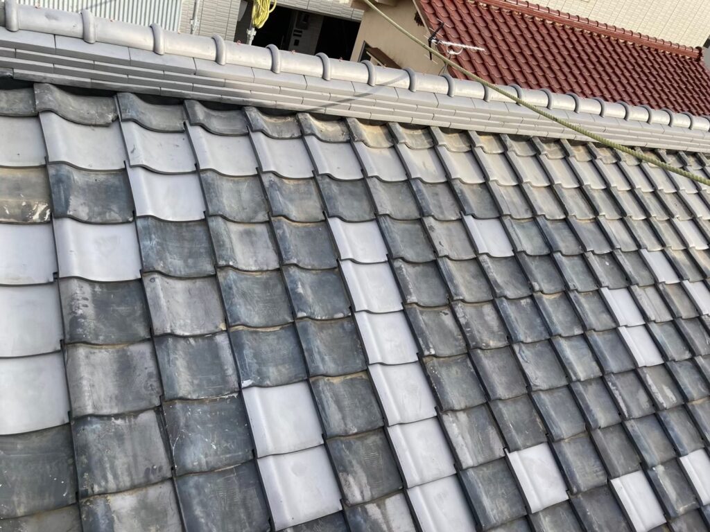 瓦屋根の雨漏り修理　施工前写真