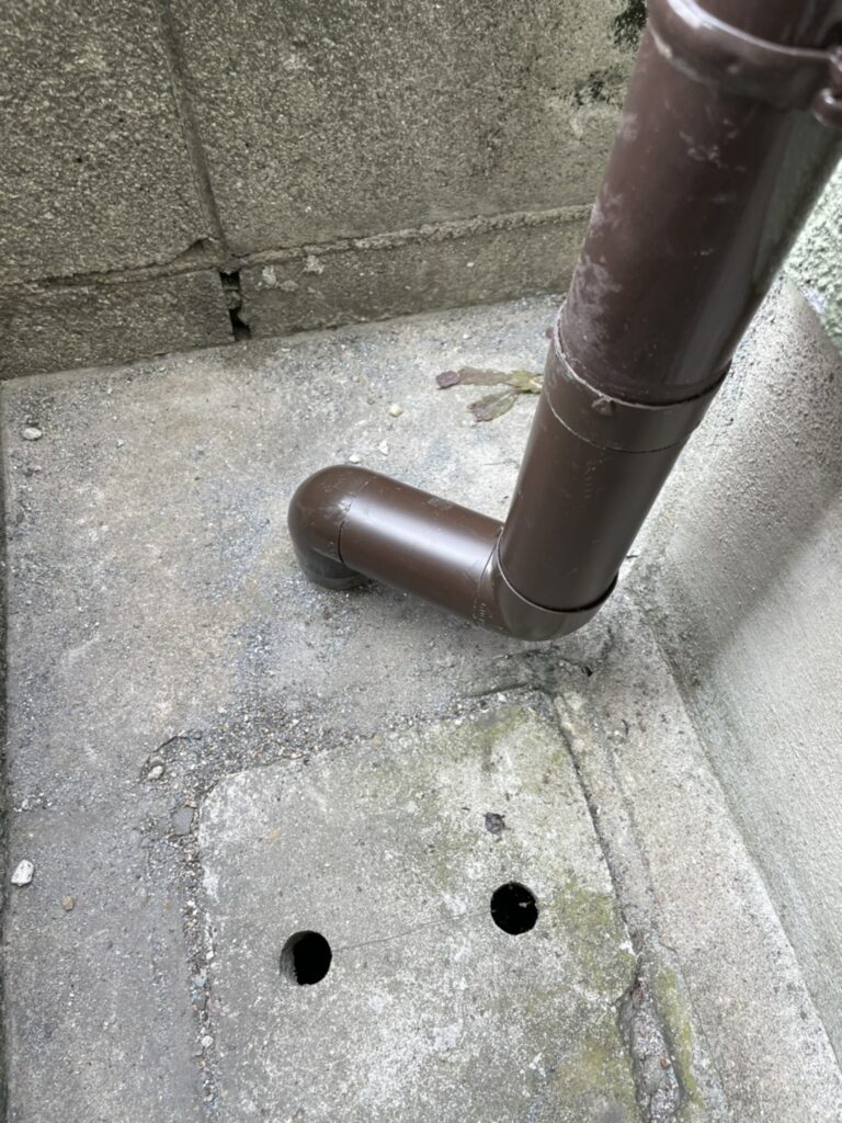 岸和田市の雨樋一部交換工事　施工後写真
