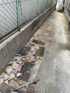 泉大津市の雨漏り修理　全業者の廃材