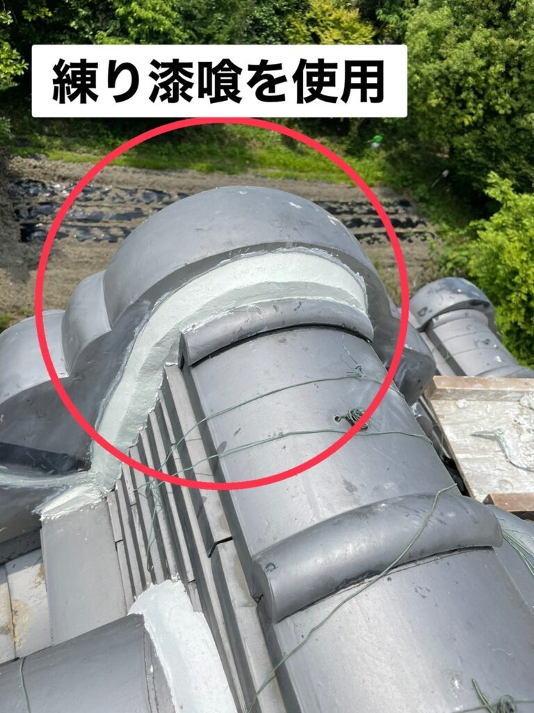 泉大津市の鬼瓦補修　施工後写真