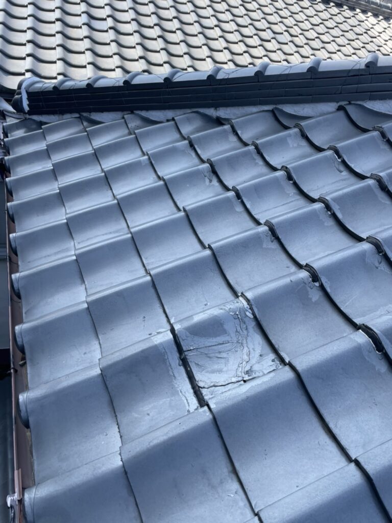 泉大津市の雨漏り修理　施工前写真