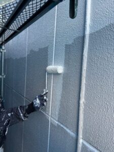 東京都新宿区で外壁塗装とベランダ防水工事　外壁塗装