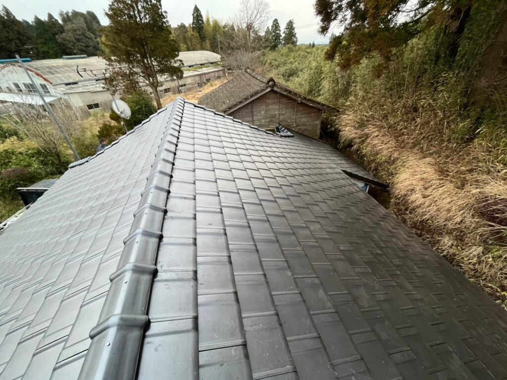 鹿児島県霧島市で瓦屋根の雨漏り修理　施工後写真