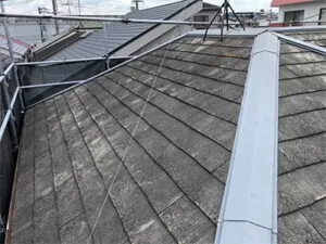 京都市西京区のカバー工法による屋根修理　施工前写真