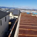 京都市右京区のカバー工法による屋根修理　施工写真