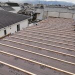 京都市右京区のカバー工法による屋根修理　施工写真