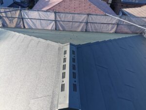 京都市北区の屋根カバー工法　施工後の写真