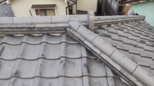 京都市北区の瓦屋根の雨漏り修理　施工後の写真