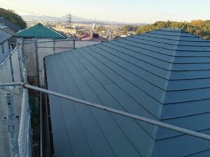 京都市北区の屋根カバー工法　施工後の写真