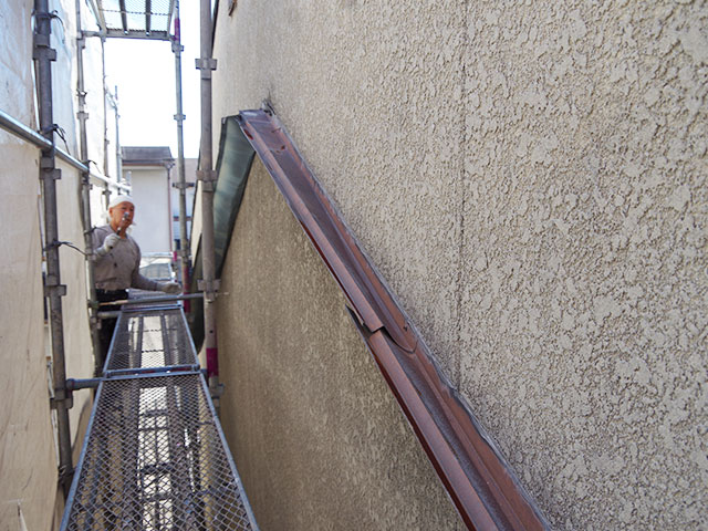 京都市下京区の外壁塗装工事　施工前写真
