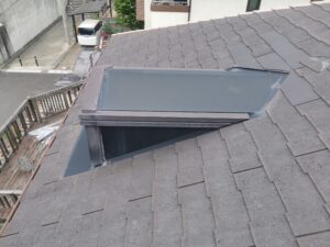 京都市北区の屋根カバー工法　施工前の写真