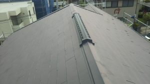 カバー工法による屋根修理 　大屋根施工前写真