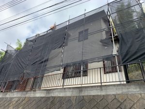 横浜市磯子区にて外壁塗装　施工前写真