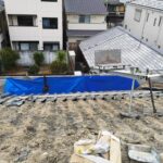 京都市左京区の雨漏り修理　施工中写真