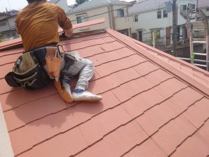 横浜市青葉区でカバー工法（屋根上葺き工事）　屋根材新設