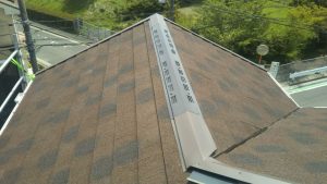 横須賀市のカバー工法による屋根修理　換気棟設置