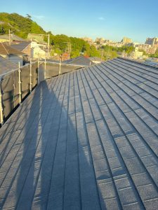 藤沢市でカバー工法による屋根修理　タフモック取り付け・大屋根完工