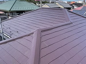 佐倉市屋根塗装と棟板金交換工事施工後