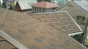横須賀市のカバー工法による屋根修理　施工前写真