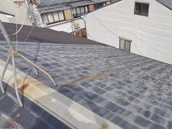 京都市西京区のカバー工法による雨漏り修理　施工前写真