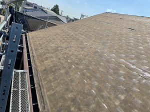 相模原市南区の屋根葺き替え工事　施工前写真