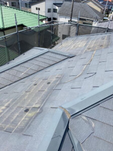 さいたま市岩槻区のカバー工法による屋根修理　施工前写真