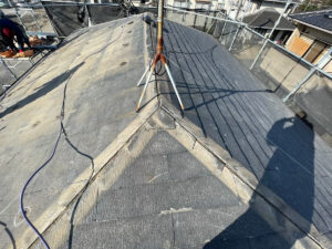 さいたま市緑区のカバー工法による屋根修理　貫板撤去