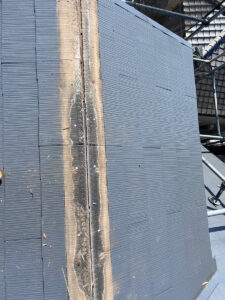 さいたま市緑区の棟板金・貫板交換工事　施工写真