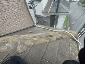 さいたま市浦和区のカバー工法による屋根修理　貫板・棟板金撤去