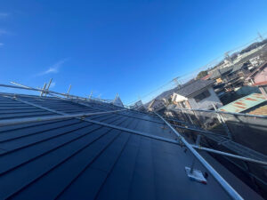 さいたま市でカバー工法による屋根修理　屋根材新設