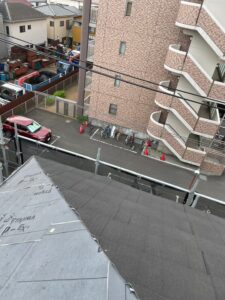 横浜市港北区のカバー工法による屋根修理　屋根材新設