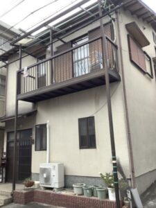 神戸市垂水区にて屋根・外壁塗装施工前