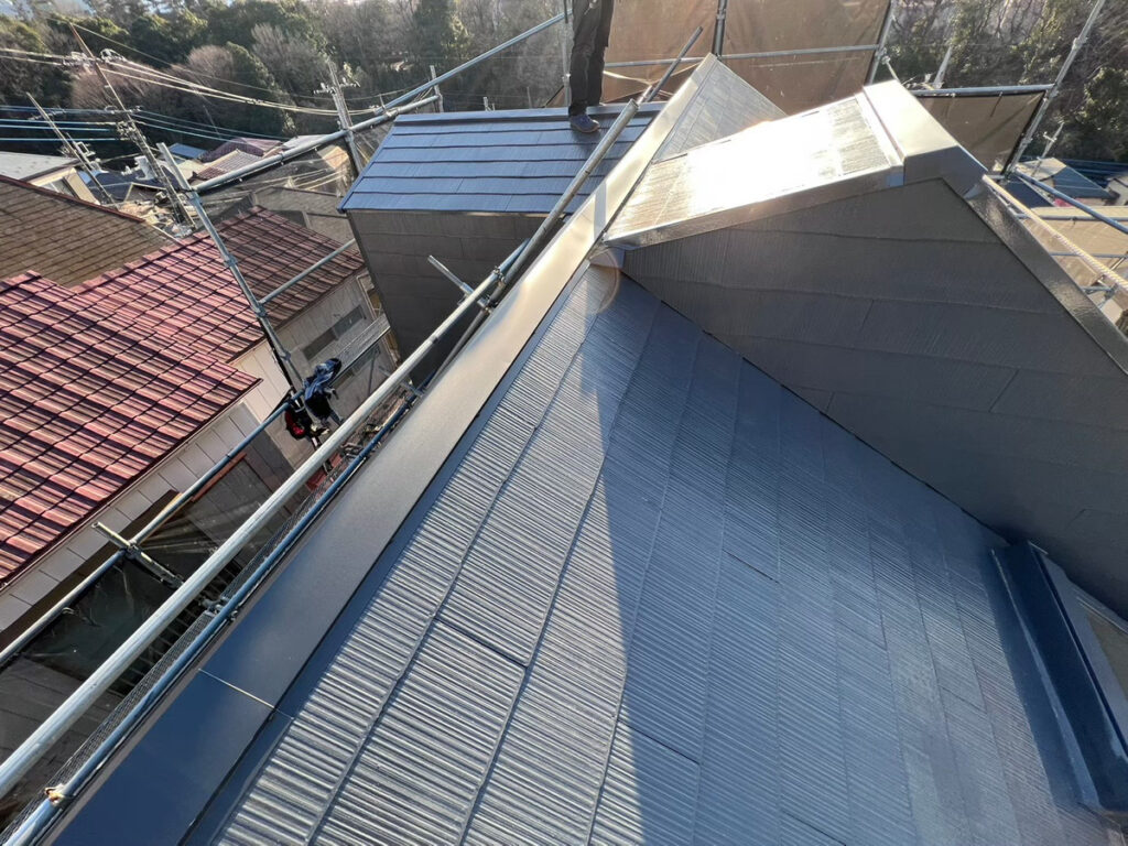さいたま市緑区の棟板金・貫板交換工事　施工後写真