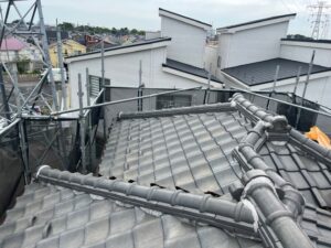 さいたま市岩槻区で屋根の葺き替え工事　施工前写真