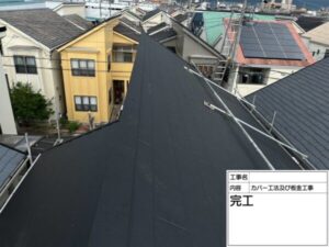 堺市屋根修理（カバー工法）施工後