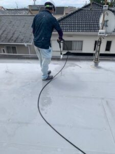 屋上高圧洗浄