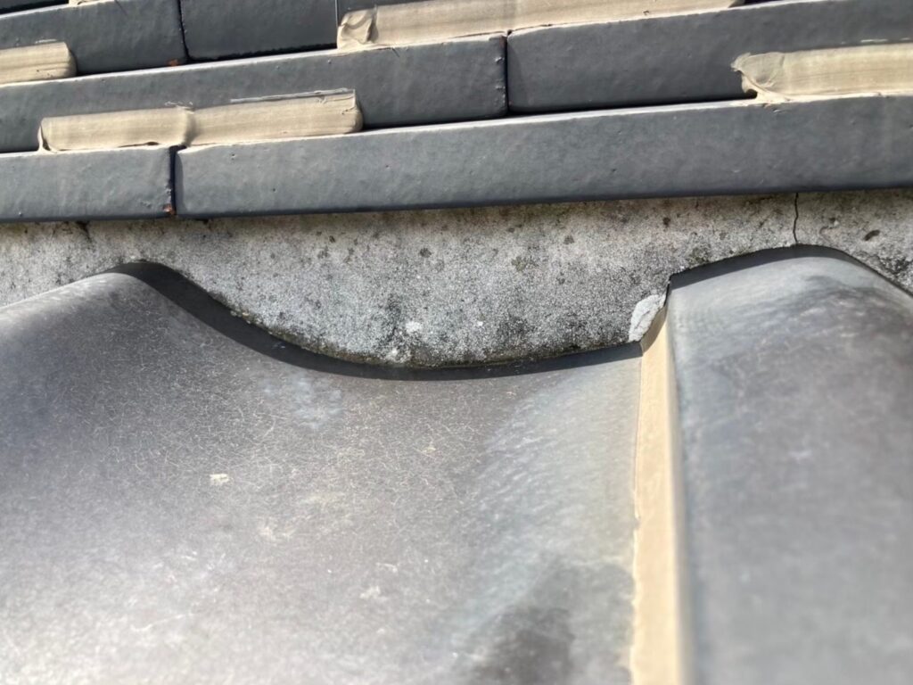 さいたま市岩槻区で漆喰補修工事　施工前写真