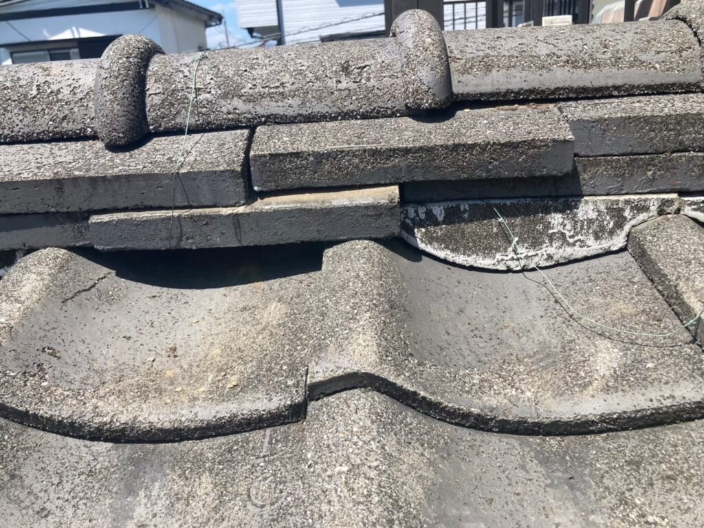 さいたま市岩槻区で屋根修理　施工前写真