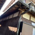 滋賀県草津市にて雨樋の交換工事