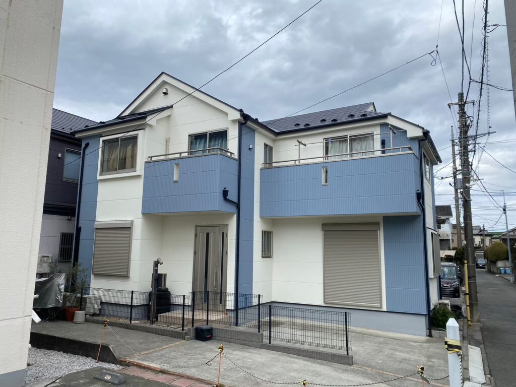 府中市にて葺き替え工事・外壁塗装　施工後写真