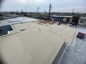 千葉市花見川区で雨漏り修理・防水工事　下地調整