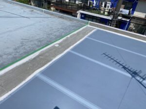 千葉市花見川区で雨漏り修理・防水工事　改修用鉛ドレン設置