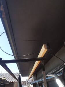 京都市中京区にて雨漏り修理〈軒天修理〉施工後