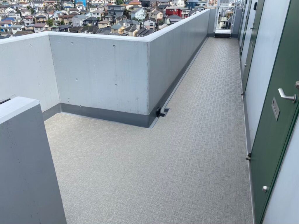 府中市でテナントビルの防水工事　施工後写真